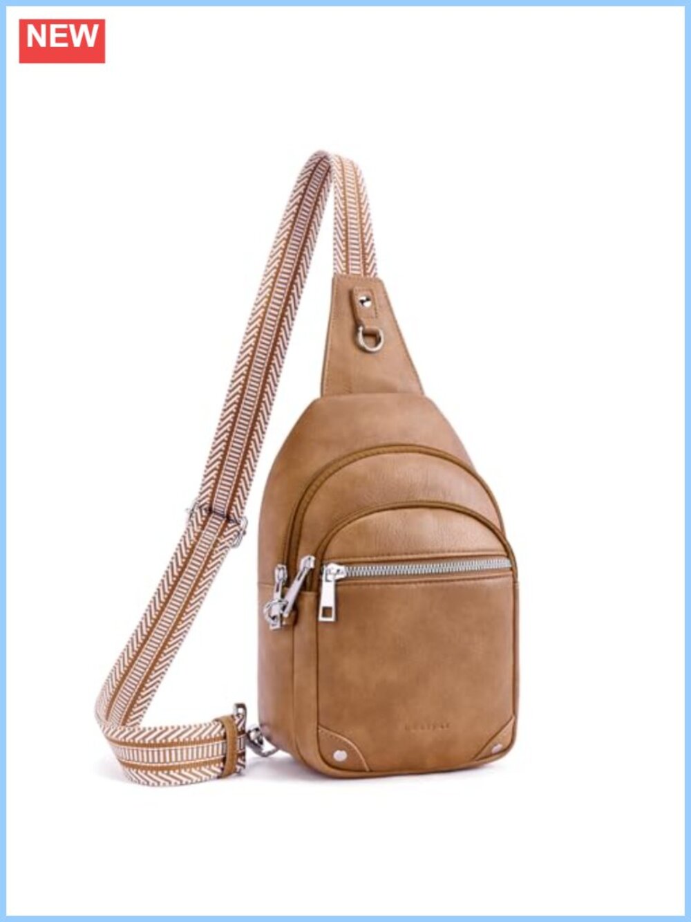 Anti Theft Crossbody Bag RFID Vegan Leather Travel Sling Fanny Pack